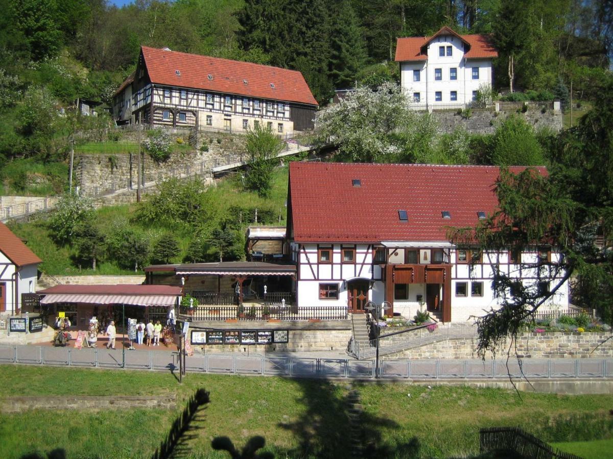 Ferienwohnung Am Gruenbach 2 Rathen Exterior foto
